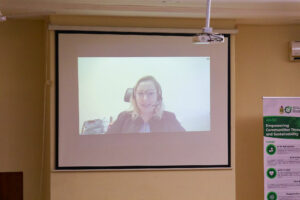 Claire Delamaire, Deputy Country Director for Ghana at Agence Française de Développement (AFD) delivered her speech via Zoom.